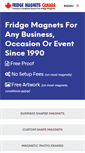Mobile Screenshot of fridgemagnetscanada.com