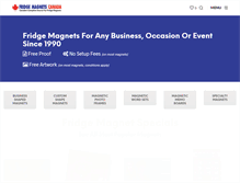 Tablet Screenshot of fridgemagnetscanada.com